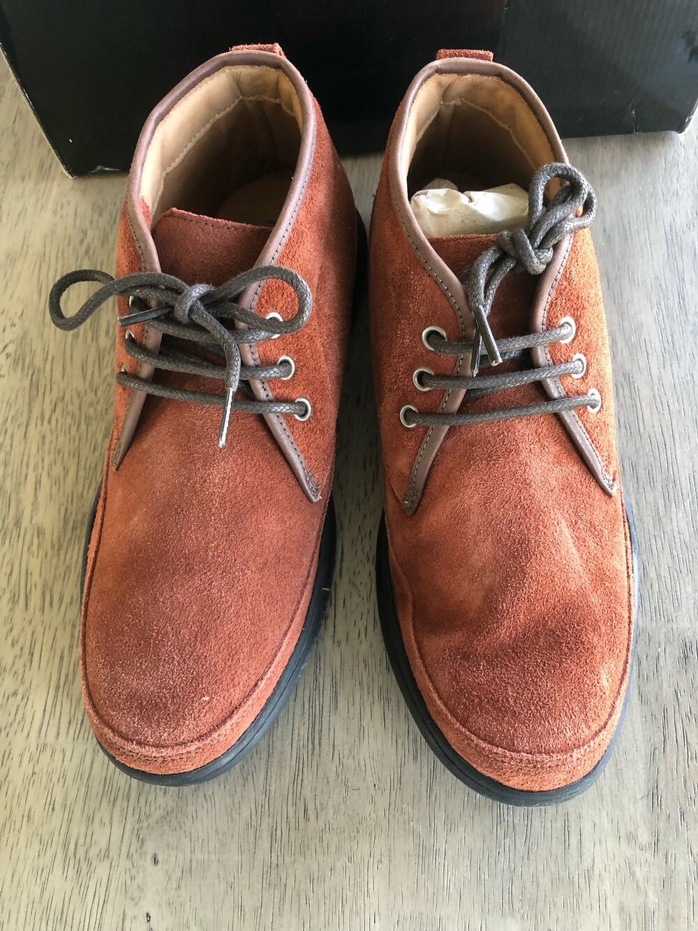 Marc Joseph New York Bridgeport Leather Chukka Sneaker in Rust Suede - 7